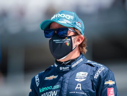 Fernando Alonso, hace dos semanas en las 500 Millas de Indianápolis.