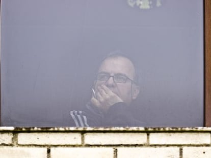 Marcelo Bielsa, hace unos días en las instalaciones de Lezama. 