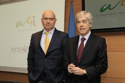 Firmino Morgado, socio de W4i, y Juan Carlos Ureta, presidente de Renta 4 Banco. 