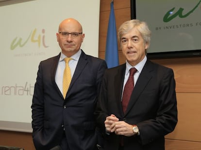 Firmino Morgado, socio de W4i, y Juan Carlos Ureta, presidente de Renta 4 Banco. 