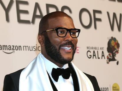 Tyler Perry at the Annual Wearable Art Gala on October 22, 2022 in Santa Monica, California.