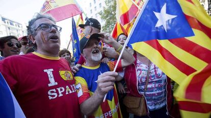 Imatge d'una manifestació a Barcelona.