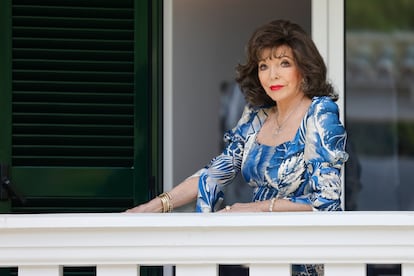 Joan Collins, en Palma de Mallorca en mayo de 2021.