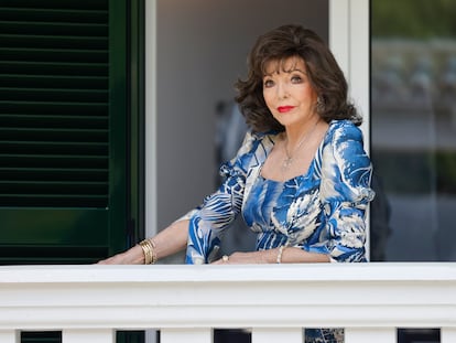 Joan Collins, en Palma de Mallorca en mayo de 2021.