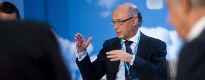 El ministro de Hacienda y Administraciones Públicas, Cristóbal Montoro, en Córdoba.
