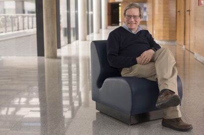 Alan Guth en el Instittuo de F&iacute;sica Teorica (UAM-CSIC), en Madrid.