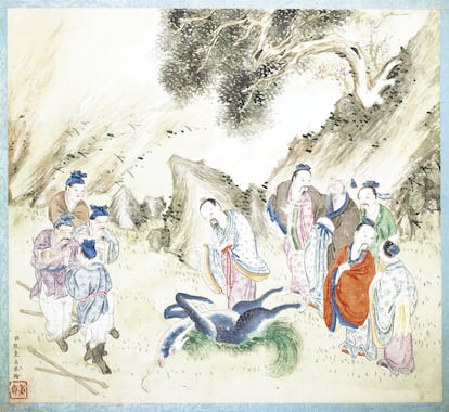 'La vida de Confucio', obra de Jiao Bingzhen (1689-1726). 