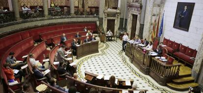 Pleno del Ayuntamiento de Valencia, este jueves.