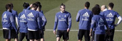 Bale, durante la sesión.