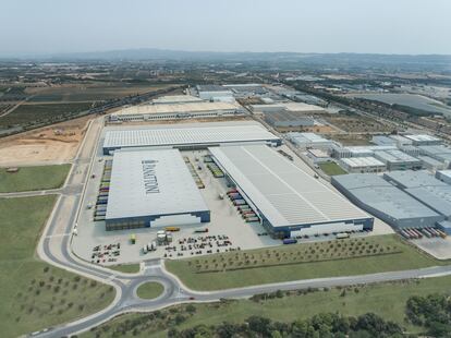 Imagen virtual del proyecto de la plataforma logística de El Corte Inglés en la Bisbal del Penedès