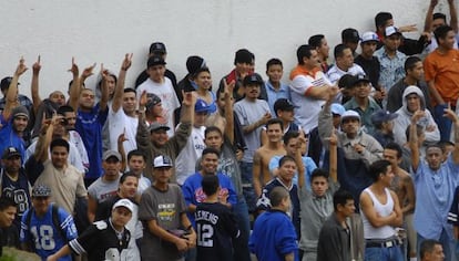 Inmates seen inside a Guatemalan prison.