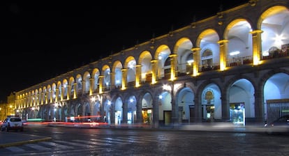 El casco antiguo de Arequipa (Perú) está catalogado por la Unesco como patrimonio cultural de la humanidad.