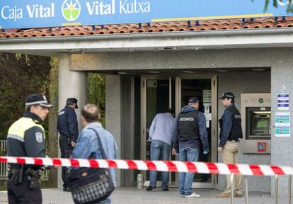 Sucursal de Caja Vital en el barrio de Abetxuko, en Vitoria.