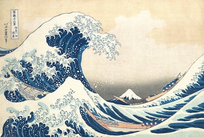 'La gran ola de Kanagawa' (1830-31) de Hokusai.