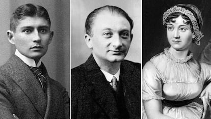 Franz Kafka, Joseph Roth y Jane Austen.