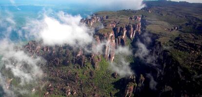 Vista aérea del tepui Roraima.