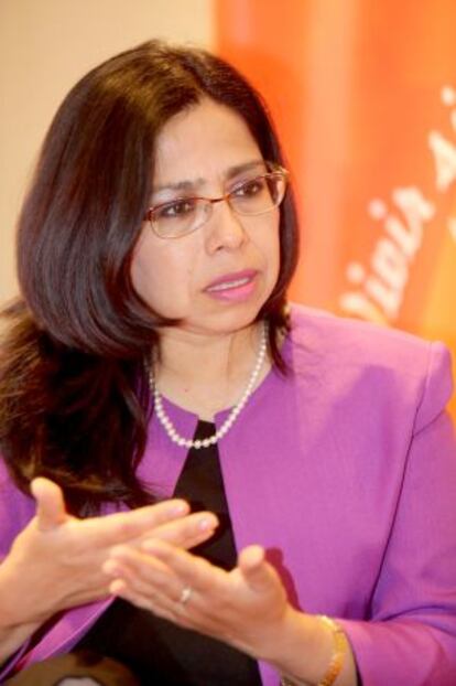 Marcela Huaita, ministra de la Mujer y Poblaciones Vulnerables de Perú.