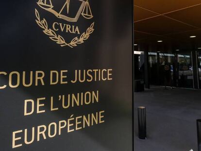 Entrada al Tribunal de Justicia de la Unión Europea en Luxemburgo.
 