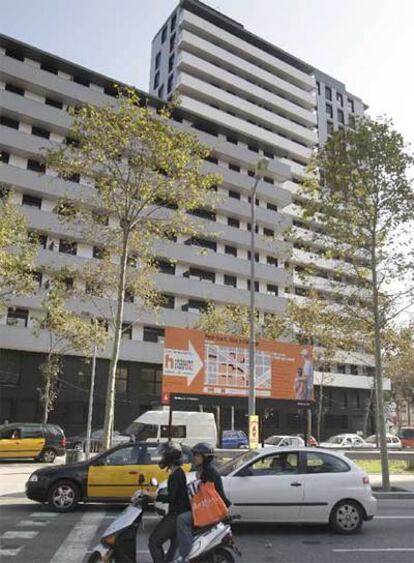 Viviendas protegidas en la calle de Pallars de Barcelona.