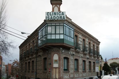 Fachada de la Clínica Isadora en Madrid.