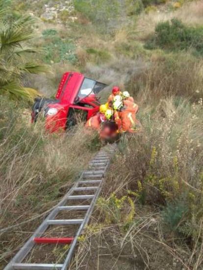 Imágenes del rescate.