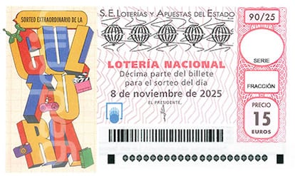 Décimo del Sorteo Extraordinario de 'La Cultura' de Lotería Nacional del sábado 8 de noviembre de 2025