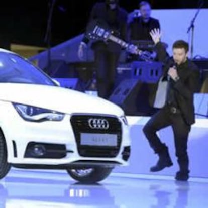 El cantante estadounidense Justin Timberlake presenta el nuevo Audi A1