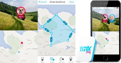 Estos rastreadores GPS permiten establecer perímetros de seguridad.