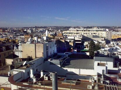 Vista de Sevilla desde lo alto de Metrosol Parasol, el proyecto de la plaza de la Encarnación de Sevilla.