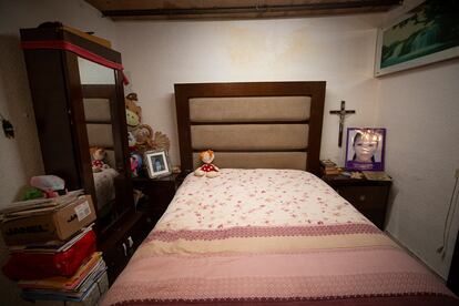 La habitación de Perla Alondra Bolaños Cruz, a quien se le busca desde 2014. Su caso forma parte de la iniciativa 'Cuartos vacíos', que busca visibilizar el drama de las desapariciones de mujeres y las dificultades emocionales y económicas que suponen para sus familiares.