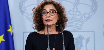 La ministra de Hacienda, Maria Jesús Montero