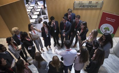 Participantes del Harvard WorldMUN 2019.