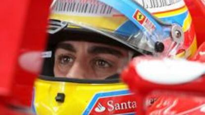 Fernando Alonso en el Gran Premio de Brasil