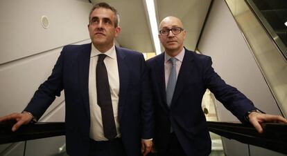 Victor del Pozo, consejero delegado de El Corte Inglés, y Jesús Nuño de la Rosa, aún presidente del grupo.