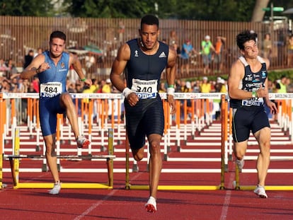 Orlando Ortega, el domingo pasado, ganando los campeonatos de Espa&ntilde;a.