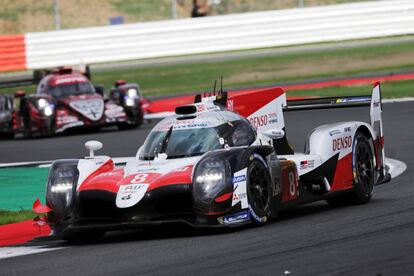 Uno de los coches de Toyota en las 6 Horas de Silverstone.