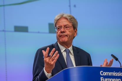 Paolo Gentiloni, comisario europeo de Economía, el lunes en Bruselas.