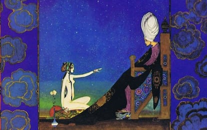 Ilustraci&oacute;n de Kay Nielsen para &#039;Las mil y una noches&#039;.