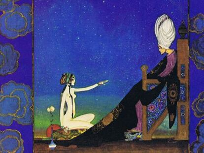 Ilustración de Kay Nielsen para 'Las mil y una noches'.