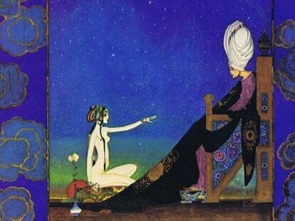 Ilustraci&oacute;n de Kay Nielsen para &#039;Las mil y una noches&#039;.