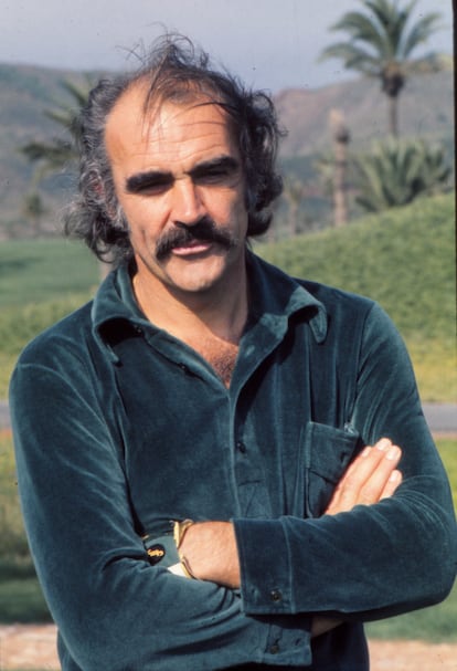 Sean Connery acude a un curso de golf en La Manga del Mar Menor (Murcia) en 1973.