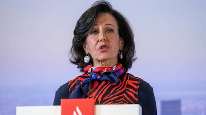 La presidenta del Banco Santander, Ana Botín, en una imagen de archivo.