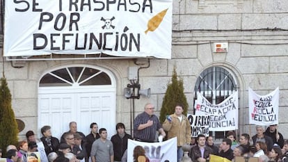 Manifestaci&oacute;n convocada por la plataforma contra la incineradora de O Irixo, el pasado enero.