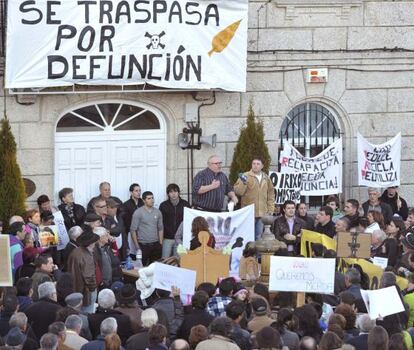 Manifestaci&oacute;n convocada por la plataforma contra la incineradora de O Irixo, el pasado enero.