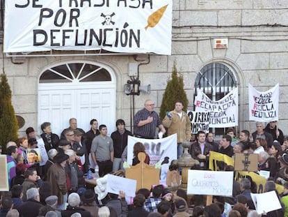 Manifestaci&oacute;n convocada por la plataforma contra la incineradora de O Irixo, el pasado enero.