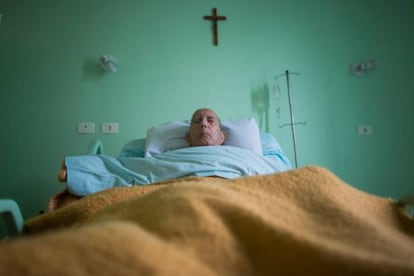 Hilário Fernandes, no hospital.
