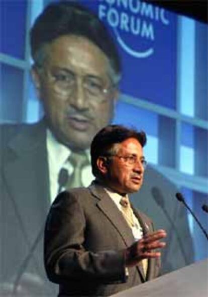 Pervez Musharraf, hoy en Davos.