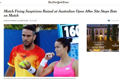 Marrero y Arruabarrena, en la foto publicada por el NYT.