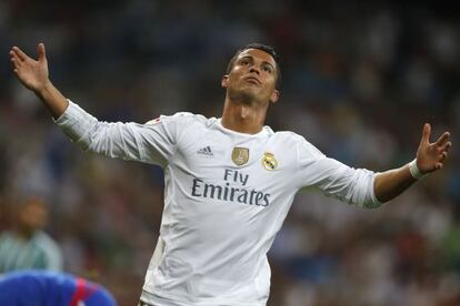 Cristiano, en el partido ante el Betis.