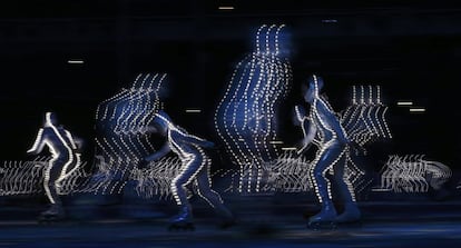 Un momento de la ceremonia de inauguración de los Juegos Olímpicos de Sochi 2014.